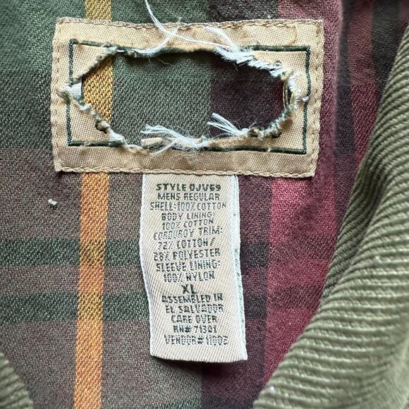 L.L. Bean Beige Cotton Chore Field Barn Hunting Jacket Coat - Size XL - Picture 4 of 8